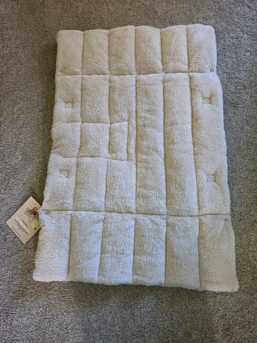 Dog Travel Bed Bag - Cream